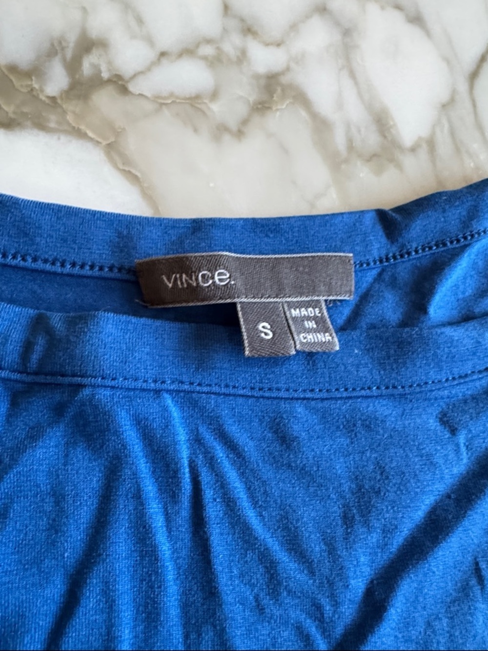 Vince Boat Neck, Long Sleeve Top in Royal Blue - Picture 2 of 6